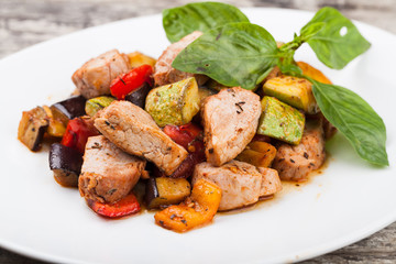 Meat with vegetables