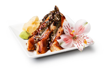smoked Eel sashimi