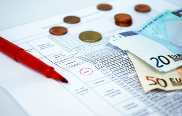 Fototapeta premium Mietberechnung