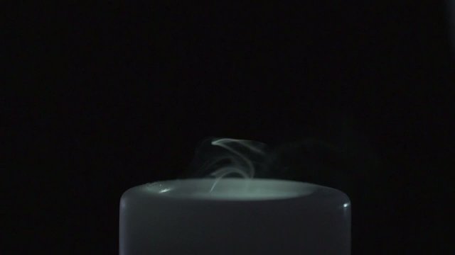 Candle flame goes out quickly