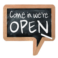 Come in we are open