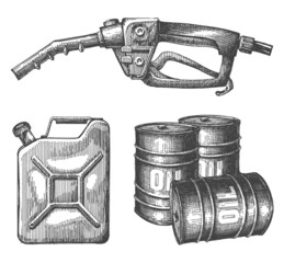gasoline vector logo design template. petroleum or crude oil