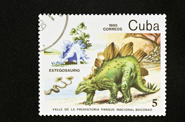 stamp dinosaurus stegosaurus