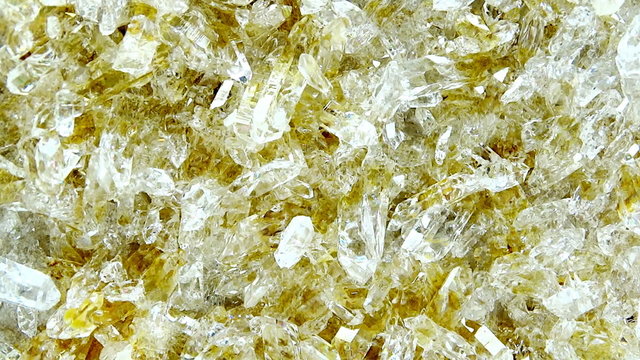 Citrine geode geological crystals