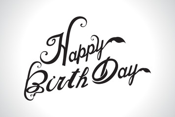 happy birthday text background