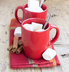 Hot Chocolate Cups with Marshmallows