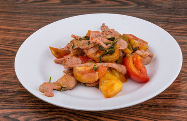 Pork and pineapple salad
