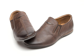 shoes on the white background
