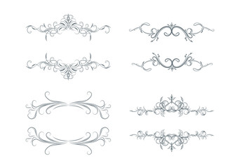 Obraz premium Set of 4 vector texts frames.