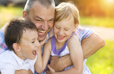 Fototapeta premium Happy family