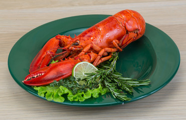 Boiled lobster