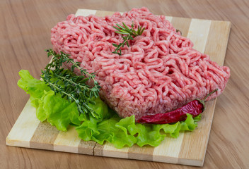 Raw minced meat