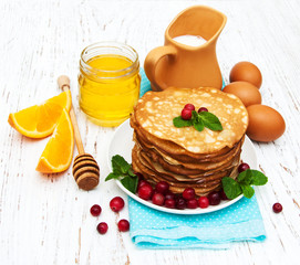 pancakes with cranberries