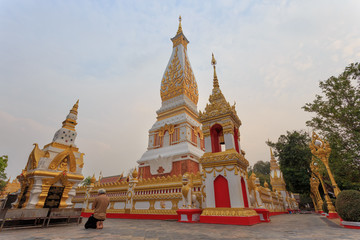 Fototapeta premium Phra That Phanom Temple ,Nakhon Phanom ,Thailand