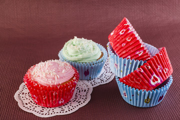 cakes and baskets