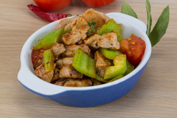 Stir fried pork