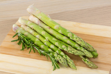 Raw asparagus