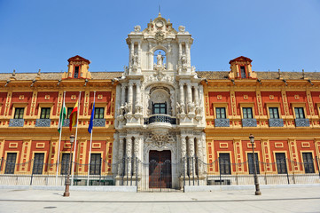 Fototapeta na wymiar Palacio de San Telmo, Sevilla, Andalucía, España