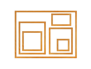 Picture Frame Pine Wood - Stock image