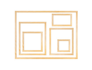 Picture Frame Pine Wood - Stock image