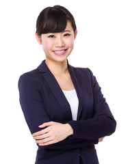 Formal Asian Business woman with crossed arms