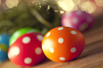 Colored Easter eggs