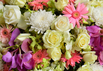 beautiful bouquet background flowers