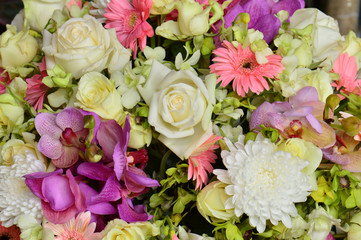 beautiful bouquet background flowers