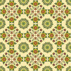 Abstract vector pattern in vintage style.