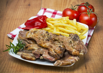 Chuletillas de cordero cocinadas