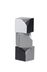 Origami monochrome cubes