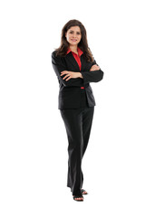 Full length businesswoman portrait