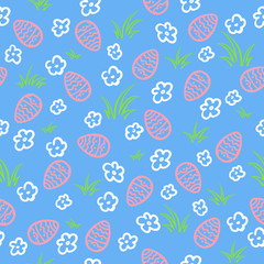 Seamless Easter background. Vector illustration.