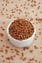Buckwheat in bowl