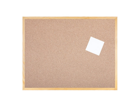 Blank Cork board with wooden frame - Stock image