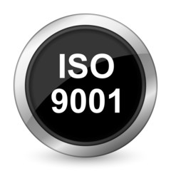 iso 9001 black icon