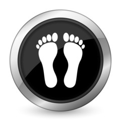 foot black icon