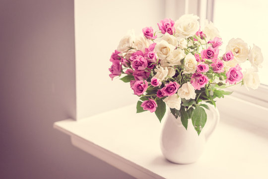 Roses in a vase