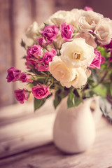 Roses in a vase