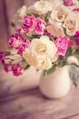 Roses in a vase