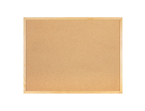 Blank Cork board with wooden frame - Stock image