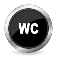 toilet black icon wc sign