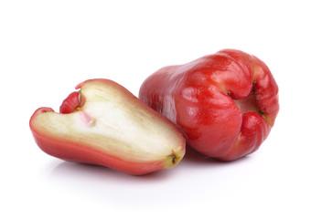 roseapple on white background