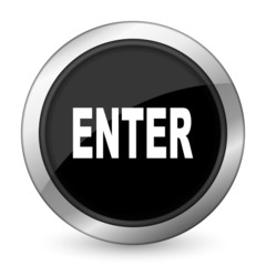 enter black icon