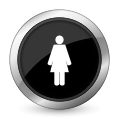 female black icon female gender sign