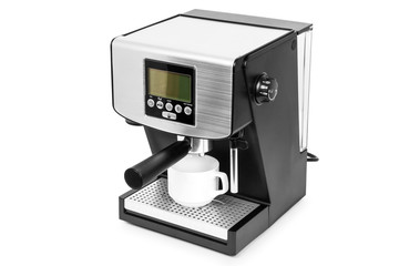 isolated coffe maker on a white background