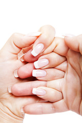 care for sensuality woman nails