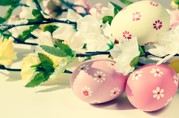pink easter eggs