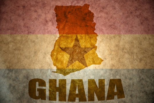 ghana vintage map
