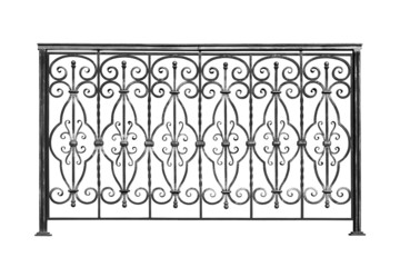 Decorative banisters, fence.